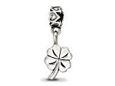 Sterling Silver 4-leaf Clover Dangle Bead