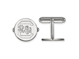 Rhodium Over Sterling Silver LogoArt University of South Carolina Cuff Links