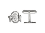 Rhodium Over Sterling Silver LogoArt Ohio State University Cuff Links