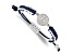 Stainless Steel MLB LogoArt Chicago Cubs Adjustable Cord Bracelet