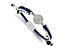 Stainless Steel MLB LogoArt Seattle Mariners Adjustable Cord Bracelet