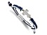 Stainless Steel MLB LogoArt Texas Rangers T Adjustable Cord Bracelet