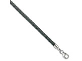 Gray Leather 14" with 2" Extension Choker or Wrap Bracelet