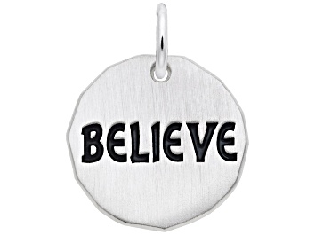 Picture of Silver Believe Charm Tag