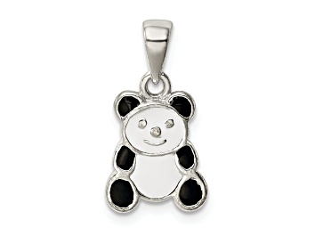 Picture of Sterling Silver Enamel Panda Pendant