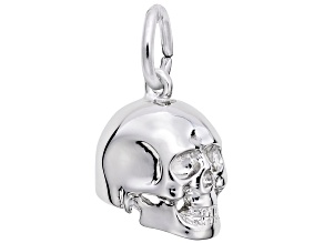 Silver Skull Charm