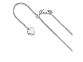 Sterling Silver Adjustable Snake Link Anklet