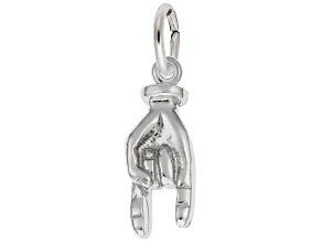 Silver Good Luck Hand Charm