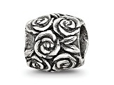 Sterling Silver Floral Bali Bead