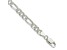 Sterling Silver 5.5mm Pavé Flat Figaro Chain Bracelet