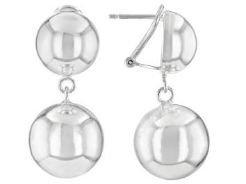 Picture of 950 Sterling Silver Dangle Bead Earrings