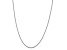 Rhodium Over Sterling Silver 1.7mm 8 Sided D/C Mirror Box Chain