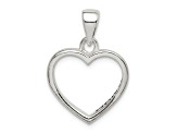 Sterling Silver Enamel LOVE YOU MOM Heart Pendant