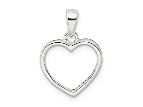 Sterling Silver Enamel LOVE YOU MOM Heart Pendant