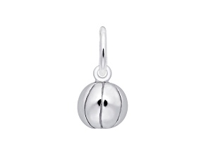 Silver Basketball Charm