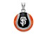 Rhodium Over Sterling Silver MLB LogoArt San Francisco Giants Enameled Pendant