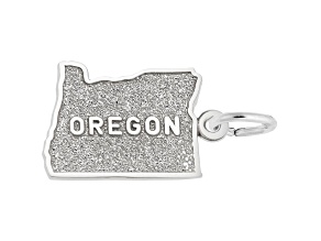 Silver Oregon Charm