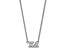 Rhodium Over Sterling Silver LogoArt Kappa Delta Medium Pendant Necklace