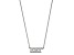 Rhodium Over Sterling Silver LogoArt Kappa Kappa Gamma Medium Pendant Necklace