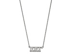 Rhodium Over Sterling Silver LogoArt Kappa Kappa Gamma Medium Pendant Necklace