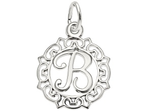 Silver Initial B Charm