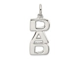 Sterling Silver DAD Charm