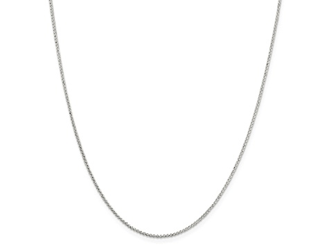 Sterling Silver 1.4mm Rolo Chain Necklace