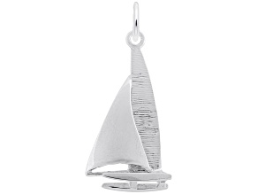 Silver Catamaran Charm