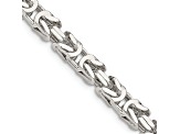 Sterling Silver 4.25mm Byzantine Chain