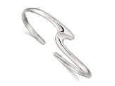 Sterling Silver Polished Fancy Cuff Bracelet