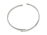 Sterling Silver Polished Fancy Cuff Bracelet