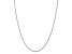 Rhodium Over Sterling Silver 1.5mm Round Spiga Chain