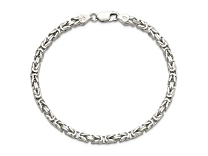 Sterling Silver 3.25mm Byzantine Chain