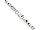 Sterling Silver 3.5mm Diamond-cut Rolo Chain Necklace