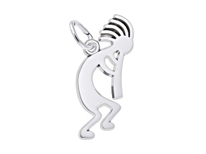 Silver Kokopelli Charm