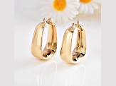 18K Vermeil Gold Over Silver Hoop Lightweight Earrings