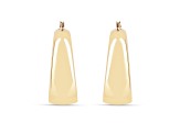 18K Vermeil Gold Over Silver Hoop Lightweight Earrings