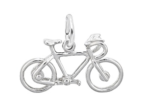 Silver Bicycle Charm
