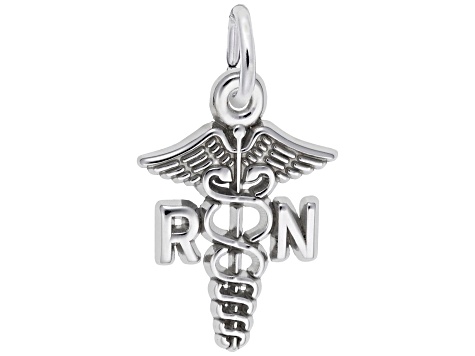 Silver Caduceus Charm