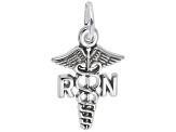 Silver Caduceus Charm