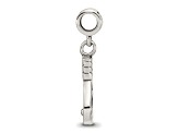 Sterling Silver Kids Tennis Racket Dangle Bead