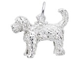 Silver Labradoodle Charm