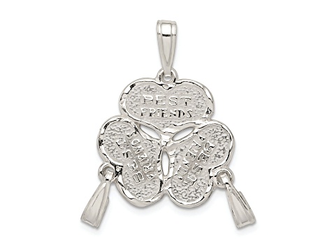 Sterling Silver 3-Piece Best Friends Charm