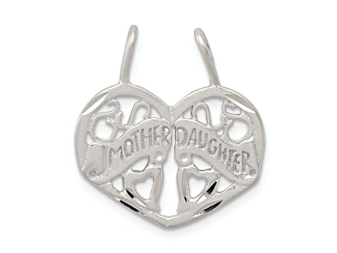 Sterling Silver Mother Daughter 2-piece break apart Charm
