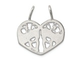 Sterling Silver Mother Daughter 2-piece break apart Charm