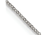 Sterling Silver 1.1mm Rolo Chain Necklace