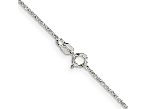 Sterling Silver 1.1mm Rolo Chain Necklace