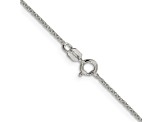 Sterling Silver 1.1mm Rolo Chain Necklace