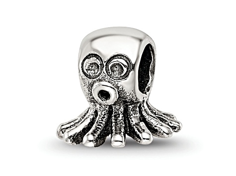 Sterling Silver Kids Octopus Bead