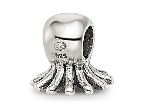 Sterling Silver Kids Octopus Bead
